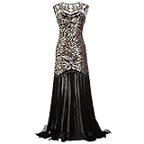 ❥ Damen 1920er gatsby kleid vintage pailletten flapper lang kleid meerjungfrau abendkleid hochzeit cocktailkleid festlichkleid Ärmellos abschlussball ballkleid fasching kostüm.