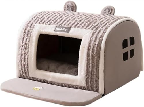 KOKUMON 犬ハウス ペットハウス ドーム型 室内 秋冬用 猫ハウス 犬ベット ペットベッド中型犬 大型犬 水洗える 収納可能 保温防寒 犬 猫 ペット用品