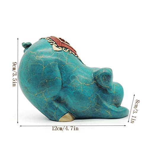 Décoration de Bureau Zodiaque Feng Shui Statue Cochon - 5