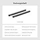 NEEWER 15mm Stange (8/20cm lang, 2er Pack), Aluminiumlegierung ausziehbare 15mm Verlängerungsstangen für 15mm LWS Rod Schienensystem Schulter Rig Video Rig Grundplatte, SR022