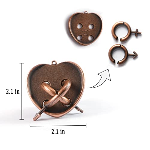 Brain Teaser Puzzles,3 Pieces Metal Cast Puzzle Games Toys,3D Highly Difficult Adult Puzzles, Iq Educational Box For Teens… #TOP3