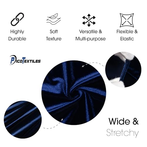Luxurious Navy Stretch Velvet Fabric – 1 Yard of Soft, Elegant, and Versatile Material for Stunning Apparel, Costumes, and Home Decor 6 Luxurious Navy Stretch Velvet Fabric – 1 Yard of Soft, Elegant, and Versatile Material for Stunning Apparel, Costumes, and Home Decor - Image 5