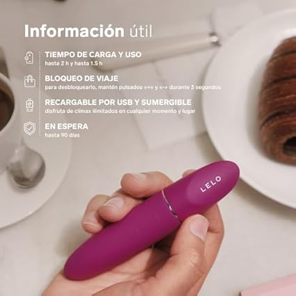 LELO MIA 3 Masajeador Personal Femenino, Vibrador Pequeño con 8 Modos de Placer y un Diseño Reducido y Actualizado (Deep Rose)
