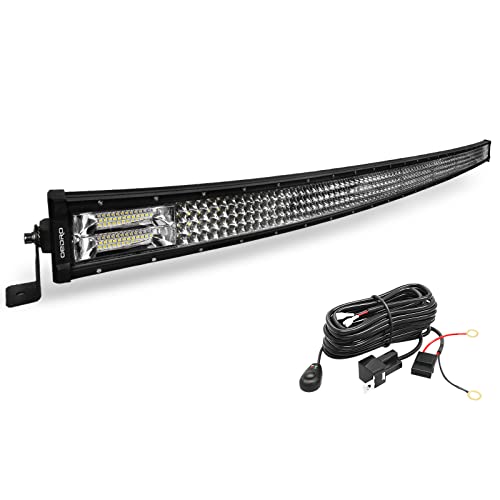 OEDRO 52Inch 1525W Curved LED Light Bar Quad-Row Spot Flood Combo |…
