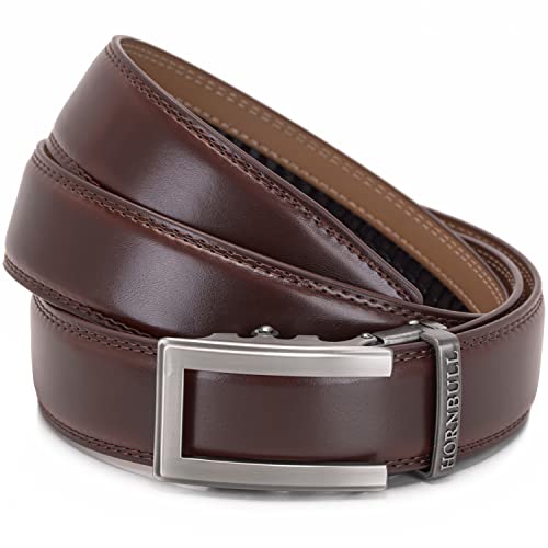 HORNBULL Riga Leather Belt for Men | Mens Belt Autolock | Formal and Casual Leather Belt…
