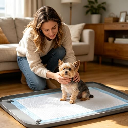 Bac de propreté pour chien en silicone de haute qualité, support durable et esthétique