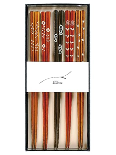 アオバ 箸 ウッド 23.0cm ギフトセット 533986 5膳入