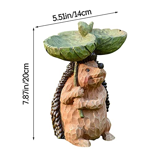 Bird Bath Bowl Standing, Resin Outdoor Bird Bath Feeder Tray For Inside, Animal Hummingbird Feeders Statue Decor For Garden Lawn Patio Yard Bird Lovers Gifts #TOP4