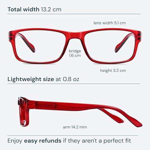 Image of Gaoye 1.0 Professional Reading Glasses for All Day - Computer Readers with Blue Light Protection - Value Pack