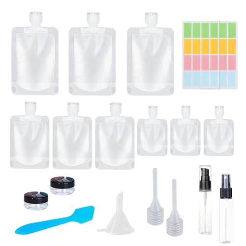 OMBRISA Travel Bottles for Toiletries 19 Pcs, Travel Containers f...