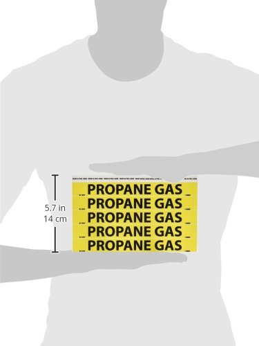 Pipemarkers gaz propane jaunes NMC B1199Y pour éviter les erreurs de maintenance