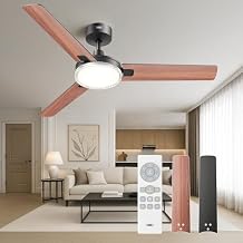 DREO Ceiling Fans with Lights and Remote, 52 Black Ceiling Fan, 5CCT, 6-Level Dimmable, 6 Speeds, Quick-install, Quiet Reversible DC Motor, 1-4-8H Timer, Bedroom Ceiling Fan