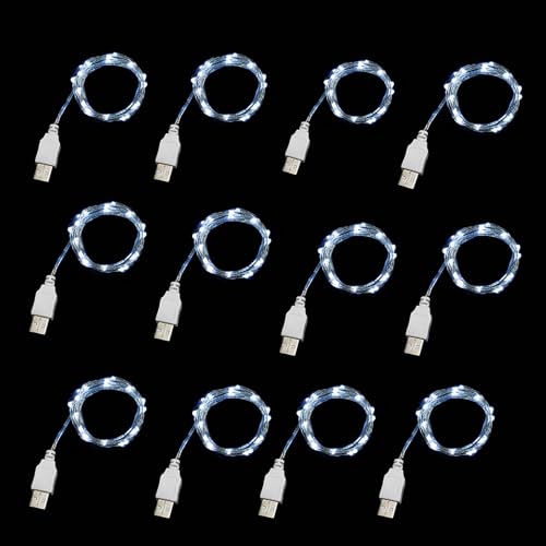 Guirlande lumineuse 20 LED USB Sokelinn-six blanc pour sapin et fête