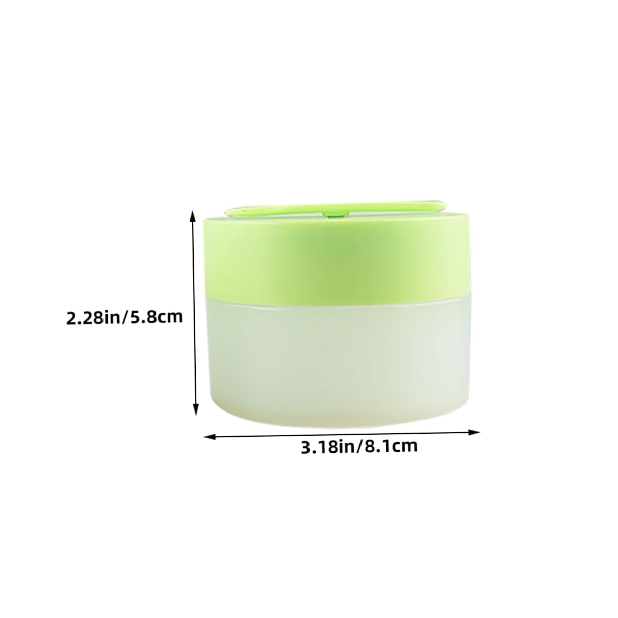 PartyKindom Contenitori per Trucchi in Plastica con Coperchio, 6 Pz, Tondo con Cucchiaio Magnetico, Versione con Fondo Sostituibile, per Trasporto e Prodotti la Curacapelli