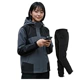[アラシヤマ] レインコート レディース ゴルフ レインウェア【上下セット| 透湿・防水・撥水・防風】 レインスーツ カッパ 雨具 自転車 マウンテンパーカー 登山 golf 釣り 通勤用 雨合羽 レインジャケット梅雨対策 ブルー