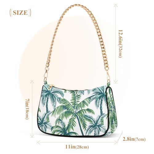 Bolso de hombro con cadena dorada para mujer miniatura 4