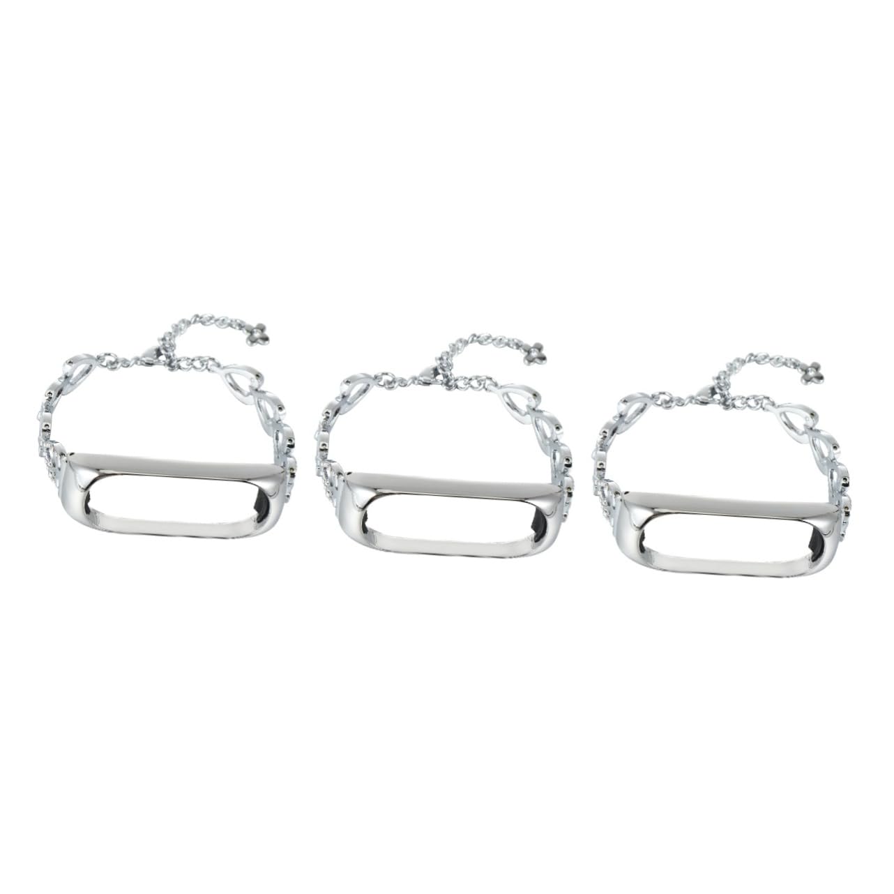 UKCOCO 2 Pièces Millet Bracelet Bracelets Pour Hommes Argent Reloj Inteligente Vintage Montre Élastique De Montre Montre Montage Montre En Alliage De