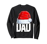 Photo Gallery dad with santa claus hat matching family christmas pajama felpa Photo Gallery dad with santa claus hat matching family christmas pajama felpa