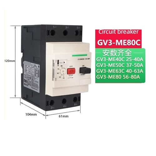 Disjoncteur de protection moteur GV3-ME80C pour stopper les pannes de moteur électriques - 3