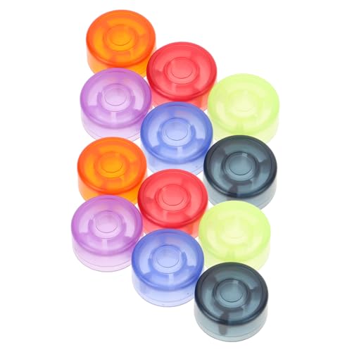 ibasenice Sturdy Guitar Foot Nail Caps 12pcs Electric Guitar Effects Footswitch Toppers Guitar Accessories