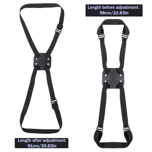 Image of Adjustable Size Elastic Travel Essentials Accessories Luggage Bungee for Suitcases Luggage Straps for Add a Bag Easy to Travel Suitcase Elastic Strap Belt - Black
