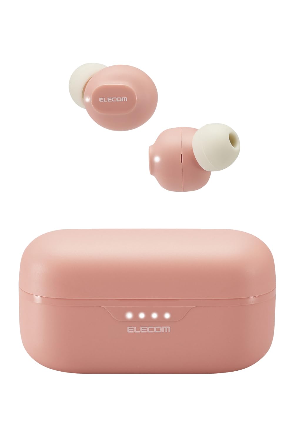 エレコム ワイヤレスイヤホン bluetooth AAC対応 Bluetooth5.3 連続再生5時間 低遅延 くすみ ピンク LBT-TWS16PN