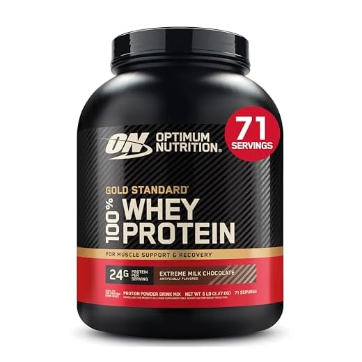 Optimum Nutrition Gold Standard 100% Whey Protein Powder, Extreme Milk Chocolate, 5 Pound (Packaging May Vary)