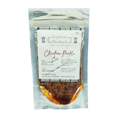 Image of Made In Nagaland | Sophia's Product | Chicken Pickle from Nagaland, No Preservatives, 100g