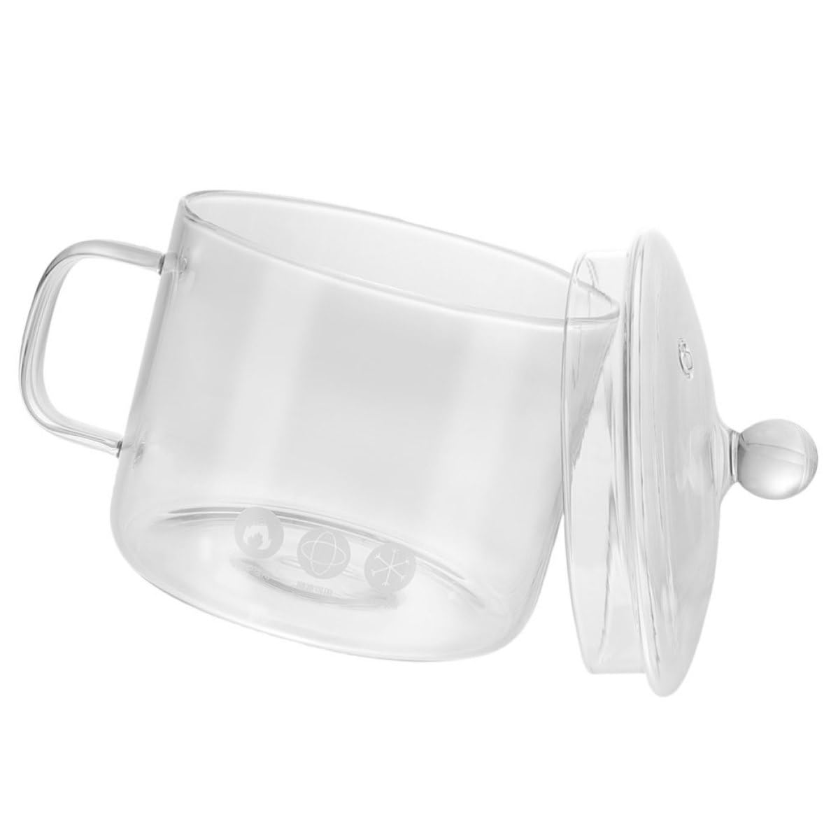 Casserole en verre pour mijoter sans brûler avec sa poignée isolante