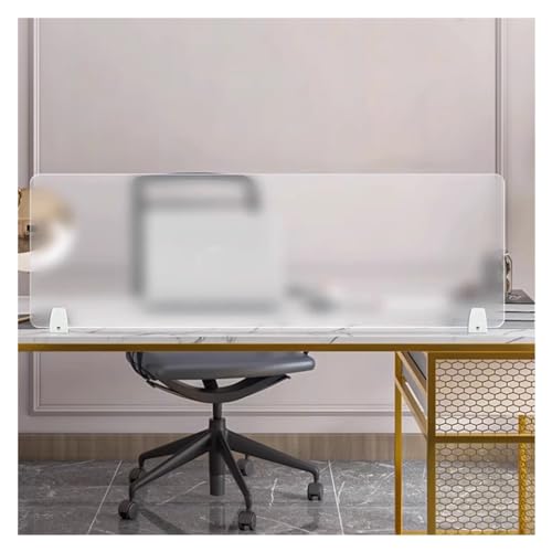 Divisorio per scrivania da ufficio, schermo in acrilico trasparente, pannello