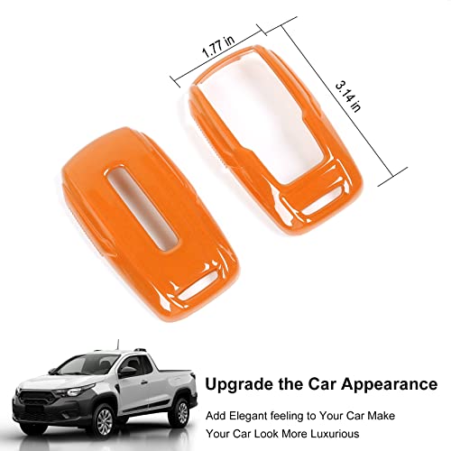 Image of Key Fob Case Cover Key Bag Holder Protection Shell Accessories for Dodge RAM 2018-2026,Orange