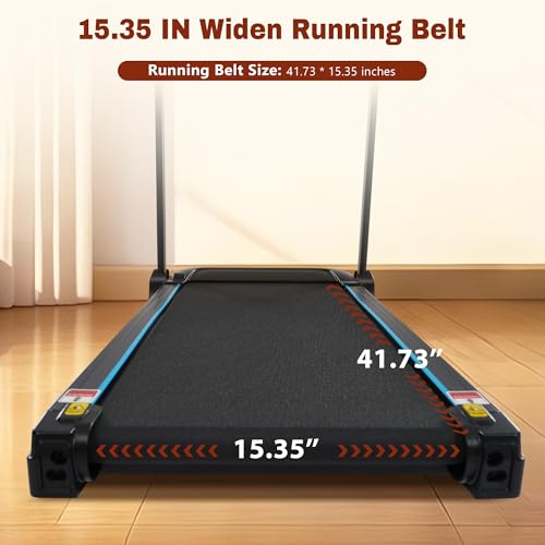 Image of New Treadmills for Home, 3.5HP Hydraulic System Auto Foldable Treadmill with Incline,10MPH 350Lbs Weight Capacity Electric Treadmills with Heart Rate Sensors,Type C & USB Charge, Speaker