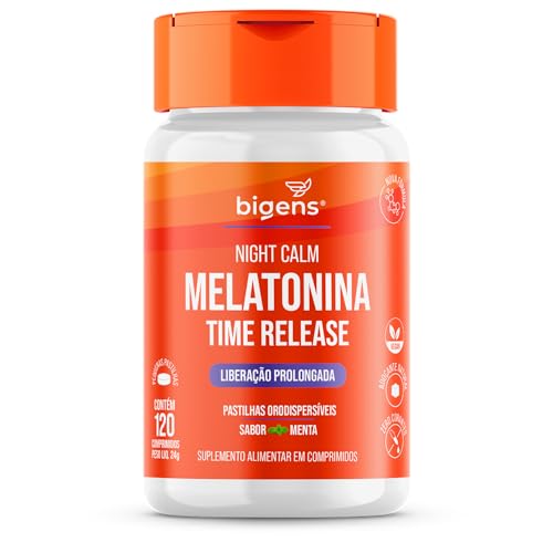 Night Calm Melatonina Time Release, 120 comprimidos, Biogens, Bigens