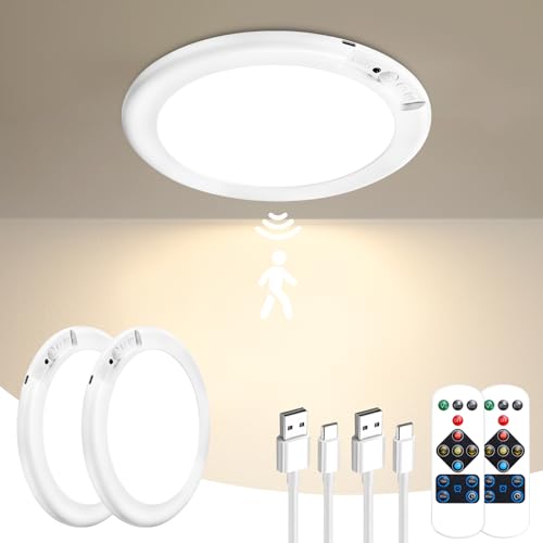 Gotopceed 2-Pack Rechargeable Motion Sensor Ceiling Lights