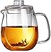YANRUI czajniczek do herbaty kubek czajniczek szklany czajniczek odporny na ciepło zestaw do herbaty w wysokiej temperaturze domowy filtr do infuzji do herbaty pogrubiony mały czajnik (rozmiar: 600 ml)