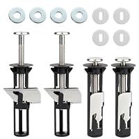 4 Stück M5 WC Sitz Schrauben Set, Robust und Einfach zu Bedienen, Toilettensitz Befestigung, Breites Anwendungsspektrum, Toilettendeckel Befestigung, für WC-Sitzbefestigung (Schwarz)