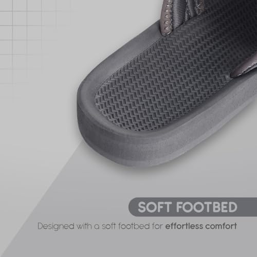 Image of NoStrain Men's Casual Sandals - Comfortable, Washable & Waterproof Open-Toe Footwear for Men with 4-Point Adjustable Velcro Strap, Heel Cushioning & Triple-Density Sole