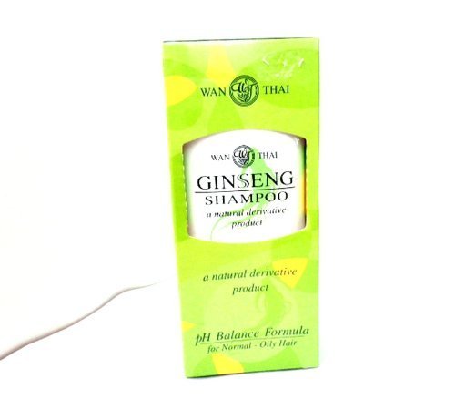 GINSENG SHAMPOO WAN-THAI a natural derivative product pH Balance Formula fo Natural-Oily Hair 150 ml.