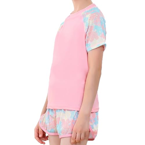Image of Girls Rash Guard Set 2 Piece Swimwear for Girls Swimsuits UPF50+ Sun Protection Bathing Suit