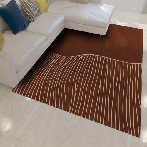 Tapis lavable antidérapant 200x300cm pour éviter les taches au salon