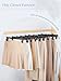 Smartor Pants Hangers - 30 Pack, Black Clips Hangers with 360° Hooks, Shorts Hanger with Strong Clamps, Dress, Heavy Duty as Trousers, Skirt, Jeans, Towel and Bottom Clothes -12 Inch