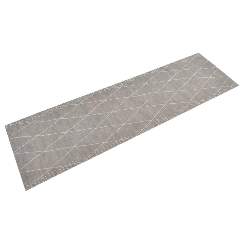 Tapis de cuisine antidérapant et lavable gris pour sécuriser votre sol