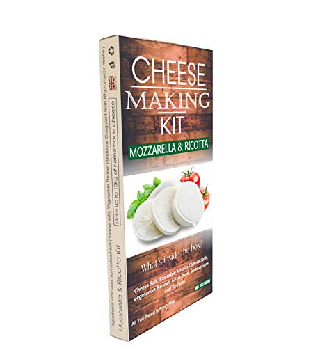 Kaaskit geitenkaas, Halloumi, mozzarella en ricotta maken kit geweldig cadeau cadeau voor alle gelegenheden bevat… - Image 3