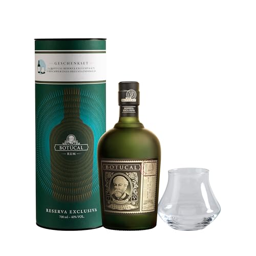 Botucal Reserva Exclusiva - Premium Rum - Hochwertiges Geschenkset mit Rum Glas - Komplex und...