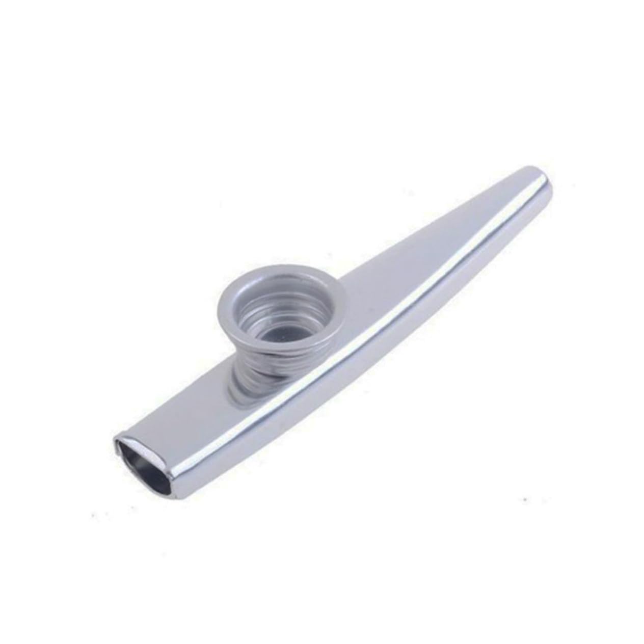 BESPORTBLE Metal Kazoo Ukelele Companion Silver Kazoo for Voice Modification Adds Buzzing Timbre for Musical Performances and Fun Jam Sessions