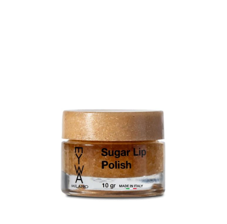 EYWA Milano Sugar Lip Polish – Exfoliante e hidratante para labios con azúcar de caña, manteca de karité y aceite de moringa – Tratamiento natural para labios suaves y lisos, 10 g