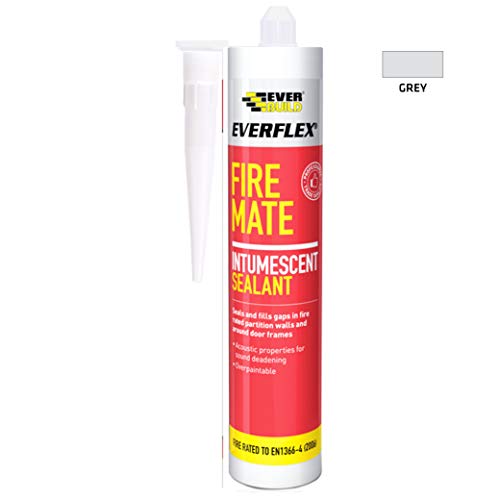 SIKA Everbuild Everflex Fire Mate Intumescent Acrylic Sealant, Grey, 295 ml