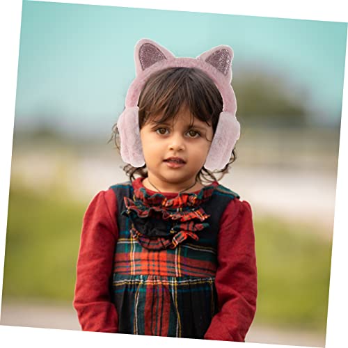 Beaupretty Cat Ear Earmuffs Plush Ear Warming Cover for Soft and Cozy Winter Ear Muffs Cute Cat Design for Cold Weather present for Birthday and Holidays3