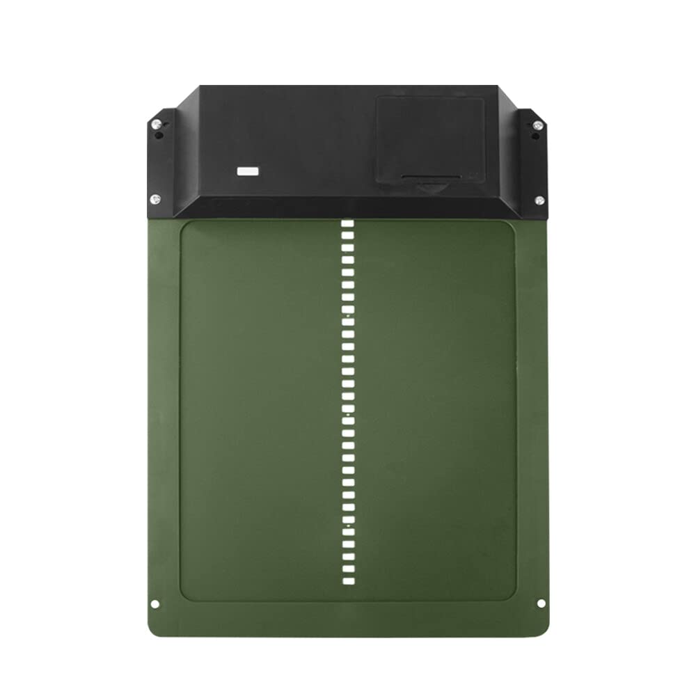Porta di pollaio Automatico, Automatico per Pollai con Sensore di Luce Impermeabile Porta del Pollaio a Induzione per la Coltivazione di Polli Funzionamento a Batteria, Verde