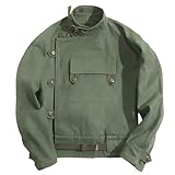 [Snughom] クラシックワークジャケット メンズ ミリタリージャケット アウトドア対応 防風仕様 リラックスフィット 軍グリーン 長袖 綿素材 春秋用 カジュアル 若者向け 作業着 ライダーコート 多ポケットデザイン